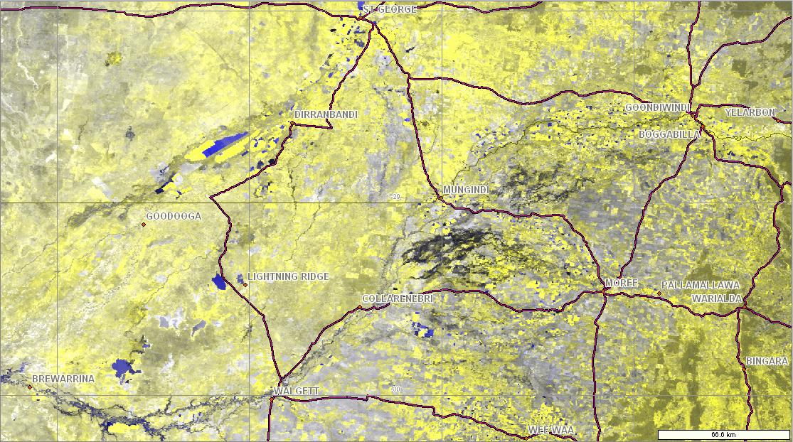 Satellite imagery (MODS Terra sensor) 3 January 2012 8:00am (WST)