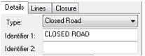 closed road